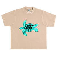 Neon Sea Turtle Urban Heavy T-shirt | Artistshot