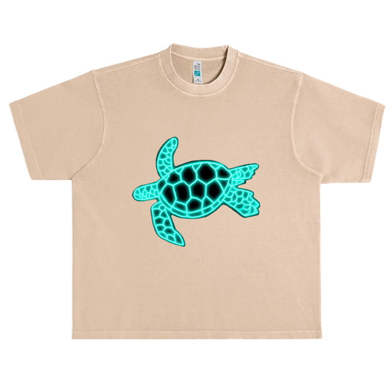 Neon Sea Turtle Urban Heavy T-shirt | Artistshot