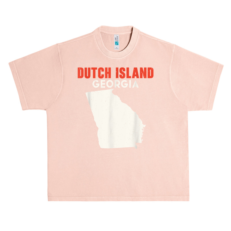 Dutch Island Georgia Usa State America Travel Georgian Atlan T Shirt Urban Heavy T-shirt by cm-arts | Artistshot