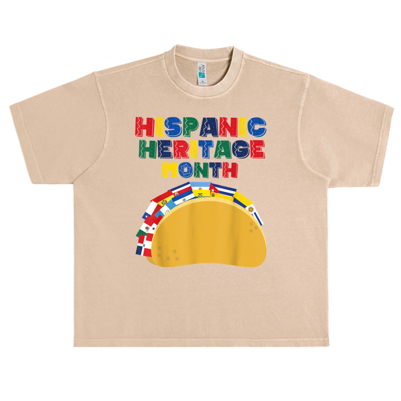 Hispanic Heritage Month Funny Tacos Latin American Countries T Shirt Urban Heavy T-shirt by pipanegocu | Artistshot