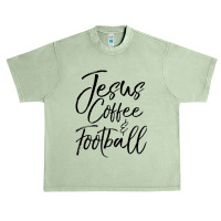 Christian Game Day Quote Jesus Coffee & Football Urban Heavy T-shirt | Artistshot