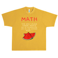 Math And Watermelons Mathematics Calculation Numbers T Shirt Urban Heavy T-shirt | Artistshot