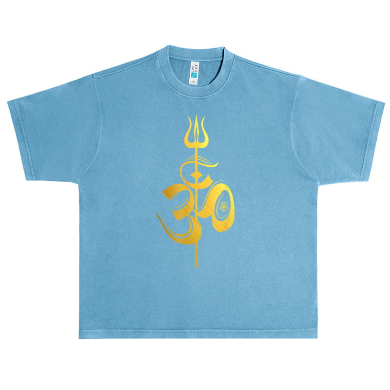 Om Lord Shiva Divine Spear Trident Trishul T Shirt Urban Heavy T-shirt | Artistshot