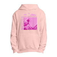 Big Wavy Pink Color Graphic T Shirt Urban Pullover Hoodie | Artistshot