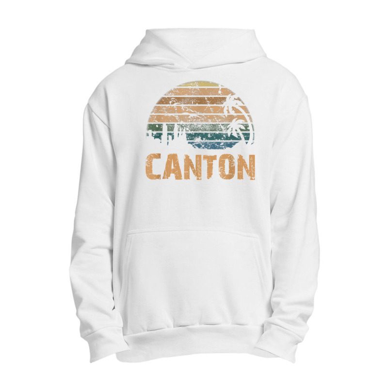 Canton Vintage Sunset Distressed Funny T Shirt Urban Pullover Hoodie | Artistshot