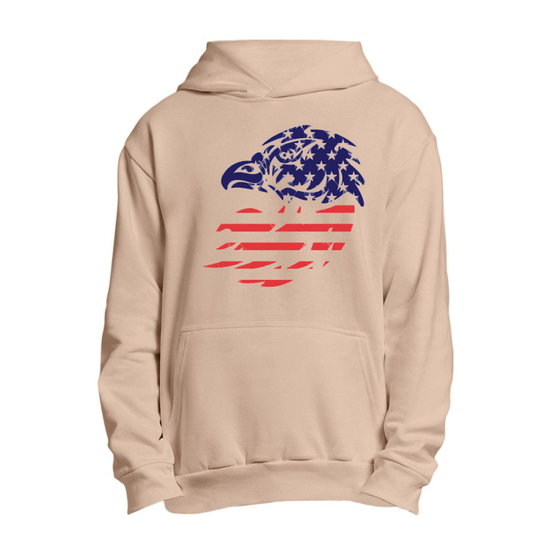 Patriotic Eagle, Patriotic Eagle Vintage, Patriotic Eagle Art, Patriot Urban Pullover Hoodie by cm-arts | Artistshot