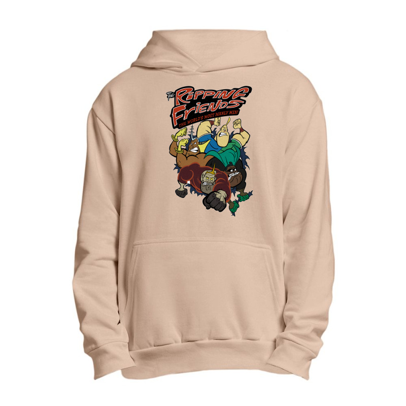 Tribute-to-the-ripping-friends-the-world's-most-manly-men!-superhero-p Urban Pullover Hoodie | Artistshot