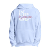 Vintage Eat Sleep Injections Repeat Med Spa Nurse Injector T Shirt Urban Pullover Hoodie | Artistshot