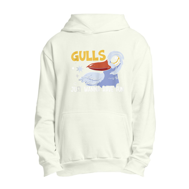 Gulls Just Wanna Have Fun Bird Whisperer Seabird Seagull Tank Top Urban Pullover Hoodie by cm-arts | Artistshot