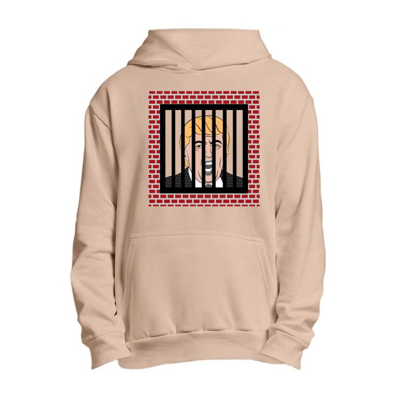 Jail Trump, Lock Trump Up, Trump In Prison, Dump Trump Long Sleeve T S Urban Pullover Hoodie | Artistshot