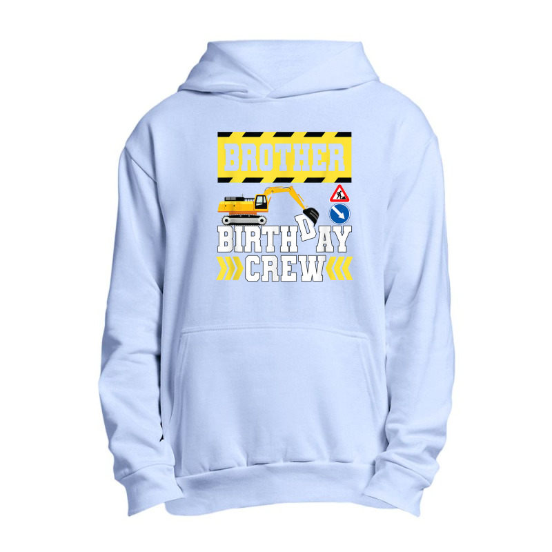 Construction Themed Birthday Shirt Kid Birthday Crew Brother Urban Pullover Hoodie by haxemaxagi | Artistshot