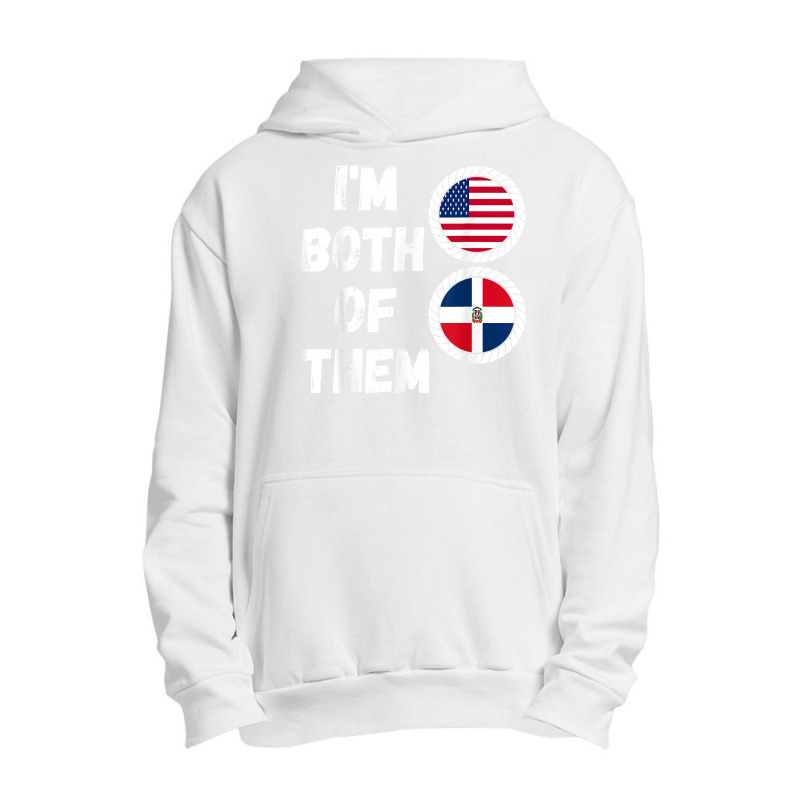 Half American Half Dominican Usa & Dominican Republic Flag T Shirt Urban Pullover Hoodie by wevipaenizhu | Artistshot