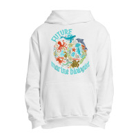 Future Marine Biologist Ocean Life Drawing Whale Octopus Urban Pullover Hoodie | Artistshot