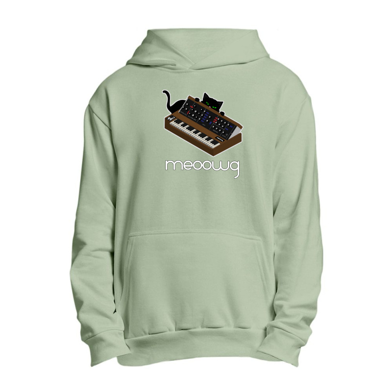 Synthesizer Cat Meow Urban Pullover Hoodie | Artistshot