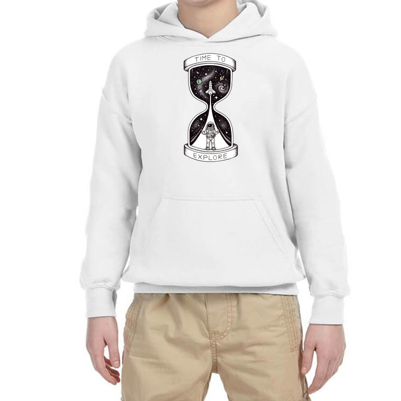 Time To Explore Astronaut Space Rocket Youth Hoodie by KATHYPATTERSON | Artistshot