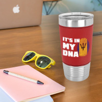 It's In My Dna Barbados Flag Fingerprint Men Women Leatherette Tumbler | Artistshot