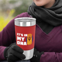 It's In My Dna Barbados Flag Fingerprint Men Women Leatherette Tumbler | Artistshot