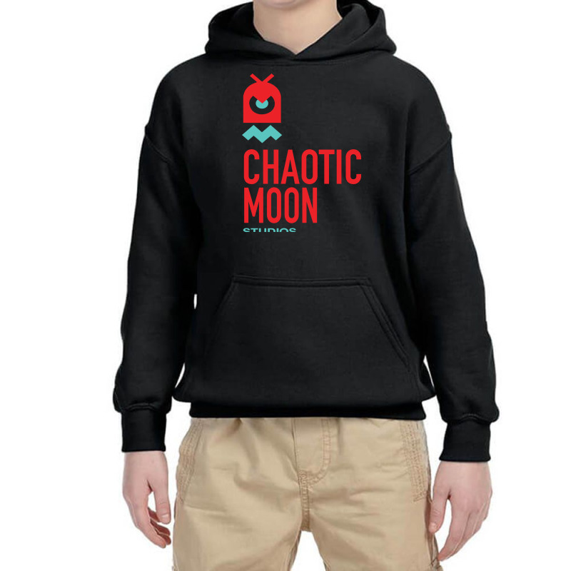Custom Chaotic Moon Youth Hoodie By Judetee - Artistshot