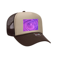 3d Illustration Hypnotic Pattern Abstract Purple Foam Trucker Hat | Artistshot