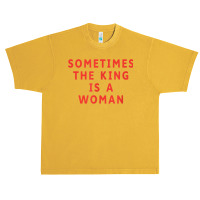 Vintage Aesthetic Sometimes King Is A Woman Feminist T Shirt Urban Heavy T-shirt | Artistshot