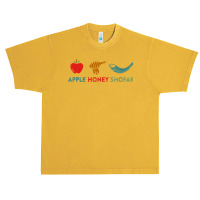 Apple Honey Shofar Rosh Hashanah Sweet Jewish New Year T Shirt Urban Heavy T-shirt | Artistshot