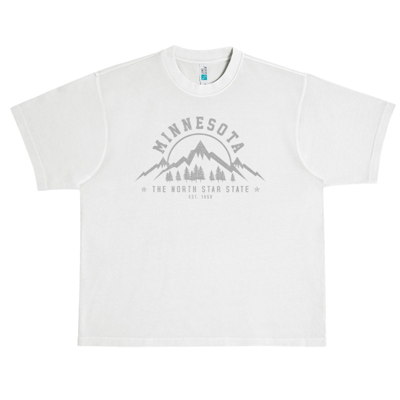 Minnesota North Star State Est. 1858 Vintage Mountains Gift Pullover H Urban Heavy T-shirt | Artistshot