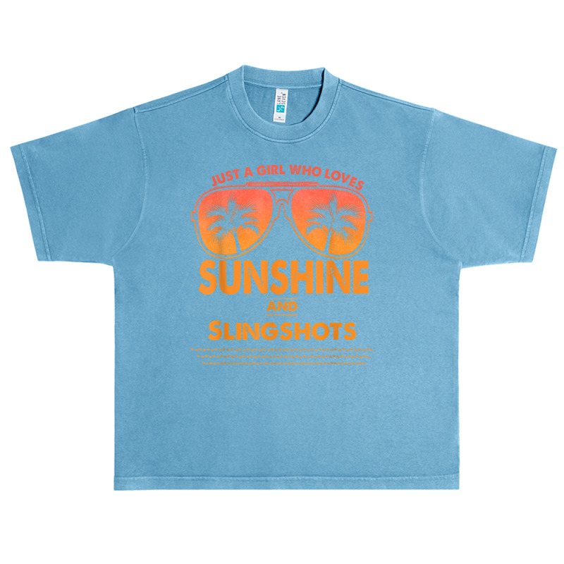 Just A Girl Who Loves Sunshine And Slingshots For Woman T Shirt Urban Heavy T-shirt | Artistshot