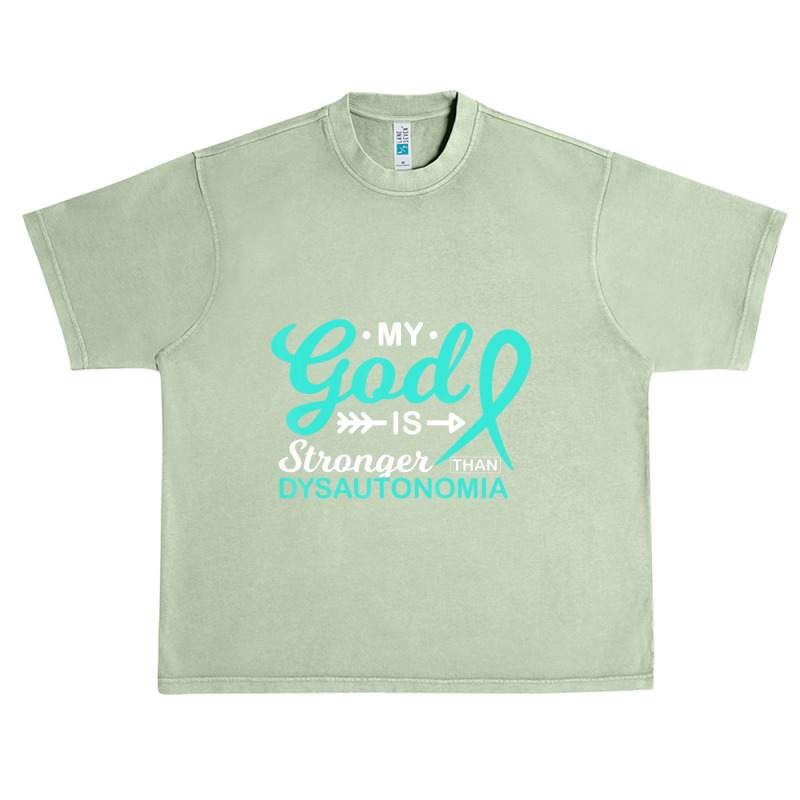 My God Is Stronger Than Dysautonomia Awareness Warrior Urban Heavy T-shirt | Artistshot