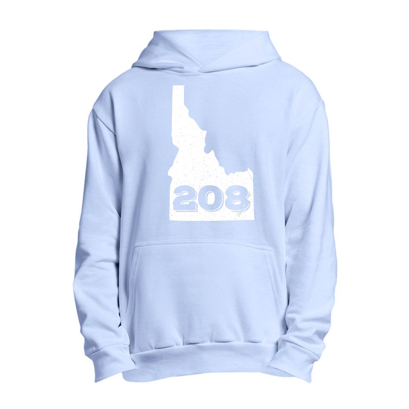 Area Code 208 Boise Idaho Home State Urban Pullover Hoodie by cm-arts | Artistshot