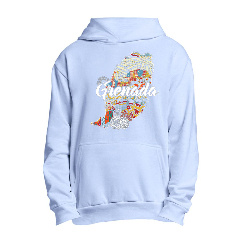 Grenada Map For Dark Urban Pullover Hoodie | Artistshot