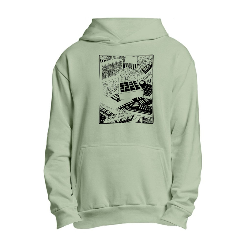 Synthesizer Art For Electronic Musician Urban Pullover Hoodie | Artistshot