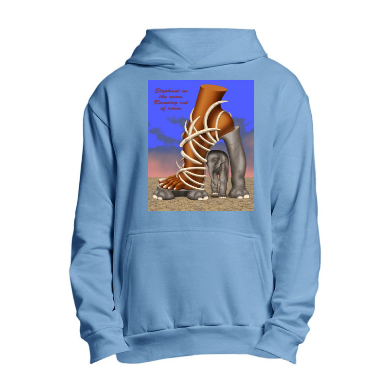 Elephant In The Room, Elephant Running Out Of Room, Shoe Art, Elephant Urban Pullover Hoodie by SHOPTRUI4 | Artistshot