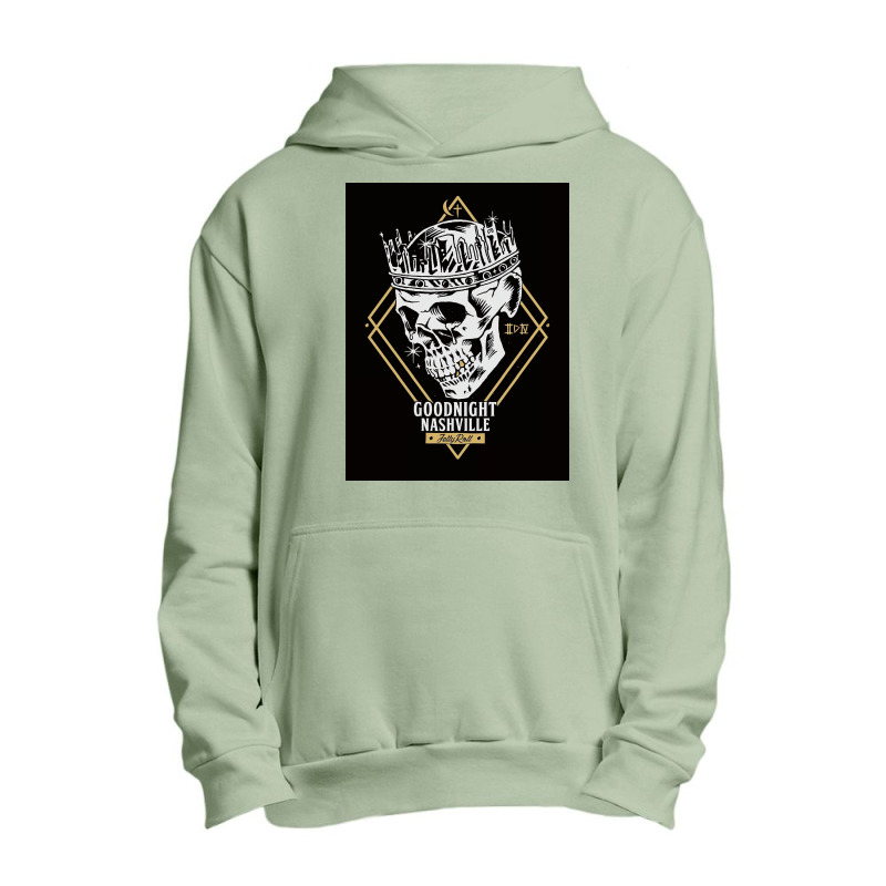 Goodnight Skull Urban Pullover Hoodie | Artistshot