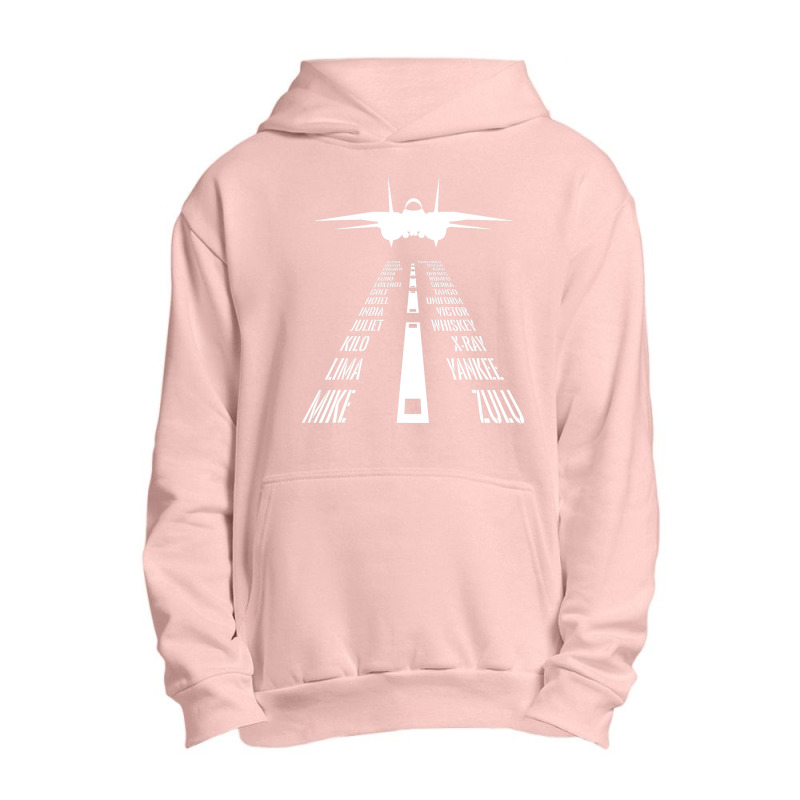 Flying F14 Tomcat Pilot Landing Phonetic Alphabet Runway Urban Pullover Hoodie | Artistshot