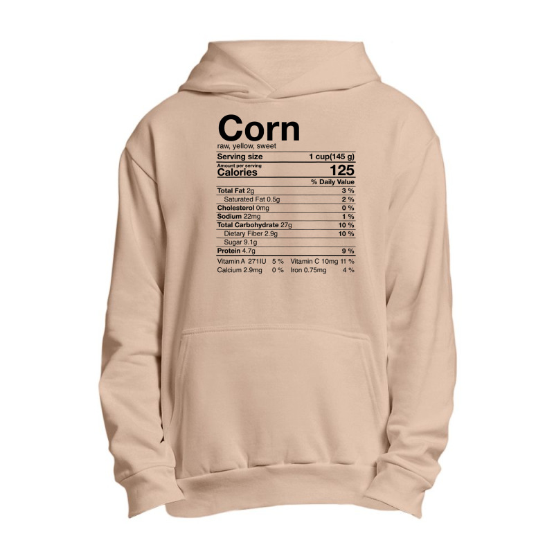 Corn Nutritional Facts Gifts Thanksgiving Costume Christmas Urban Pullover Hoodie | Artistshot