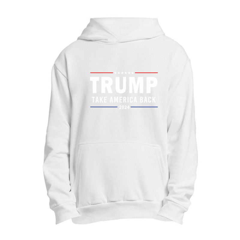 Donald Trump 2024 Take America Back Election Pro America Flag Trump Su Urban Pullover Hoodie by cm-arts | Artistshot