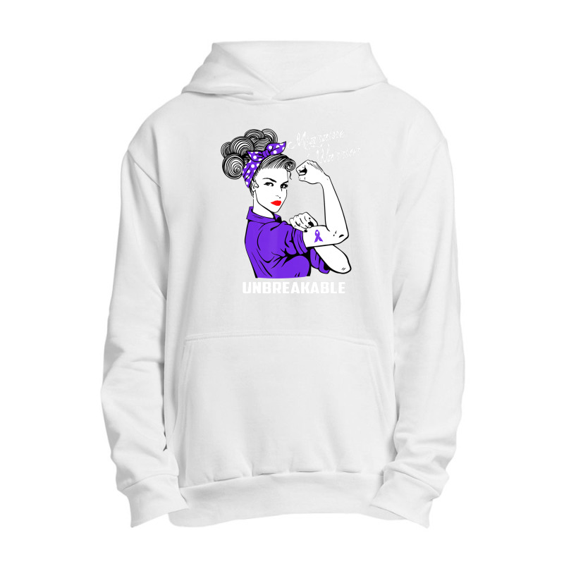 Migraine Warrior Unbreakable Awareness Urban Pullover Hoodie | Artistshot