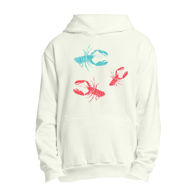 Lobsters Crustacean Core Urban Pullover Hoodie | Artistshot