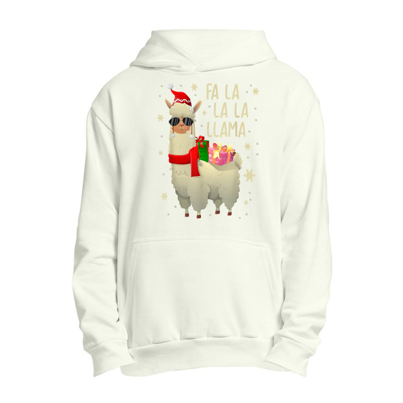 Fa La La Llama   Funny Falala Llama Christmas T Shirt Urban Pullover Hoodie | Artistshot