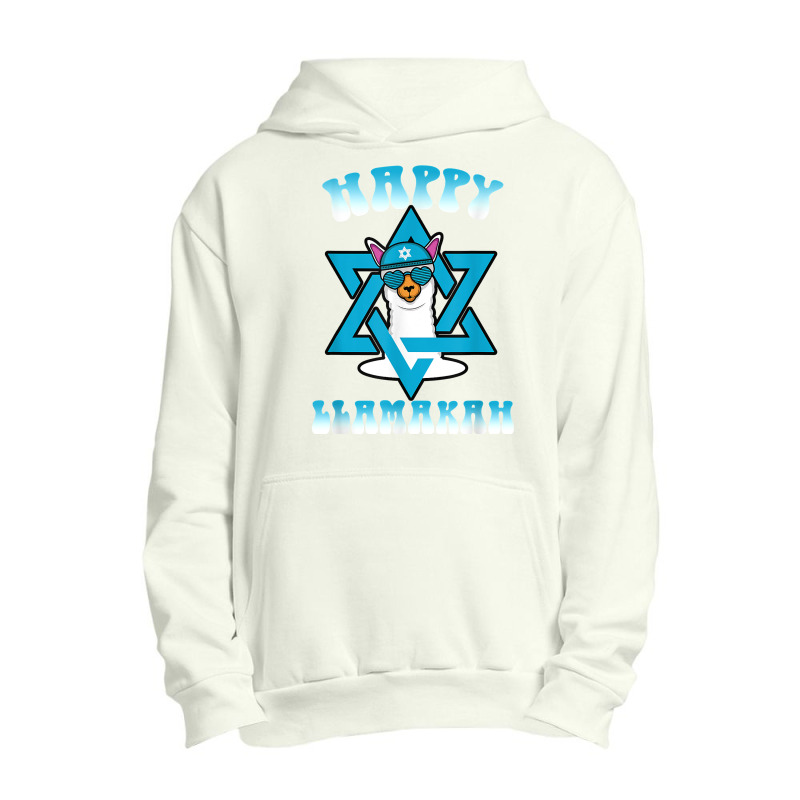 Happy Llamakah Jewish Holiday Hanukkah Chanukkah Llama T Shirt Urban Pullover Hoodie | Artistshot