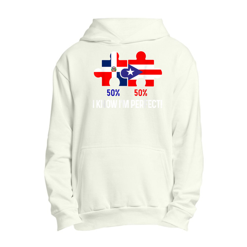 Half Puerto Rican Half Dominican Flag Map Combined Pr Rd T Shirt Urban Pullover Hoodie by cm-arts | Artistshot