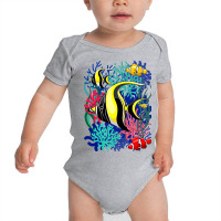 Angel Fish And Clown Fish Baby Bodysuit | Artistshot