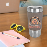 Infection Prevention Preventionist Leopard Rainbow T Shirt Leatherette Tumbler | Artistshot