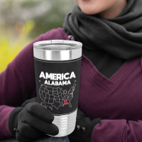 Usa Alabama, Usa Alabama Vintage, Usa Alabama Art, Usa Alabama Paintin Leatherette Tumbler | Artistshot