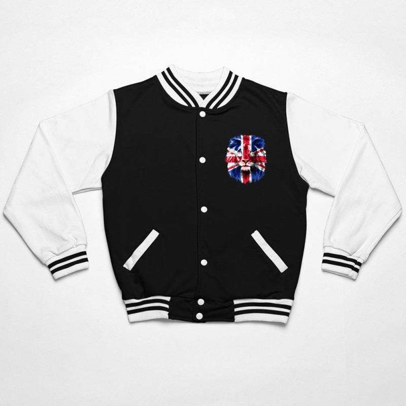 Union Jack Uk Flag Lion Face Great Britain Union Jack Flag T Shirt Bomber Jacket | Artistshot