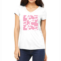 Strawberry Cow Women's V-neck T-shirt | Artistshot