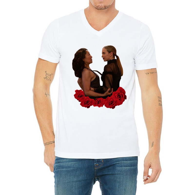 Killing Eve, Villanelle,jodie Comer,villanelle Jesus,drag,drag King,po V-neck Tee | Artistshot