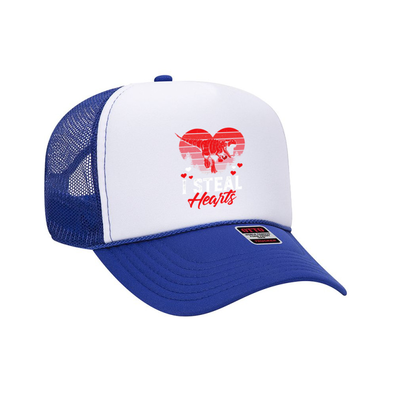 I Steal Hearts Tshirt Valentines Day Dinosaur Boys Kid (19) Foam Trucker Hat | Artistshot