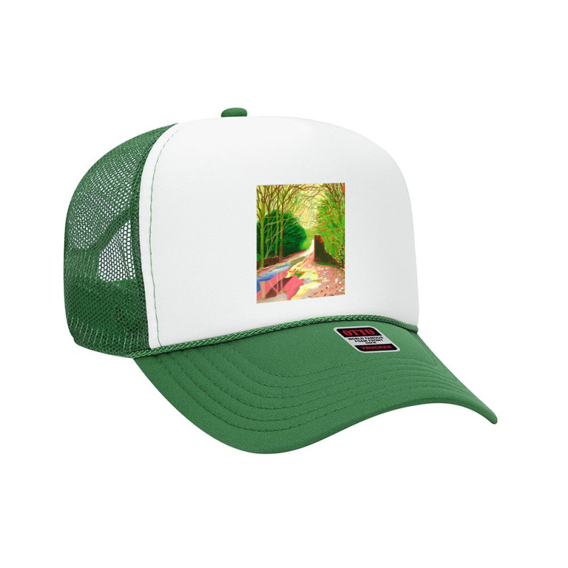 David Hockney The Arrival Of Spring Foam Trucker Hat by fishd47 | Artistshot