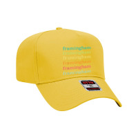 Framingham Massachusetts (ma) Cute And Colorful Text Adjustable Baseball Cap | Artistshot